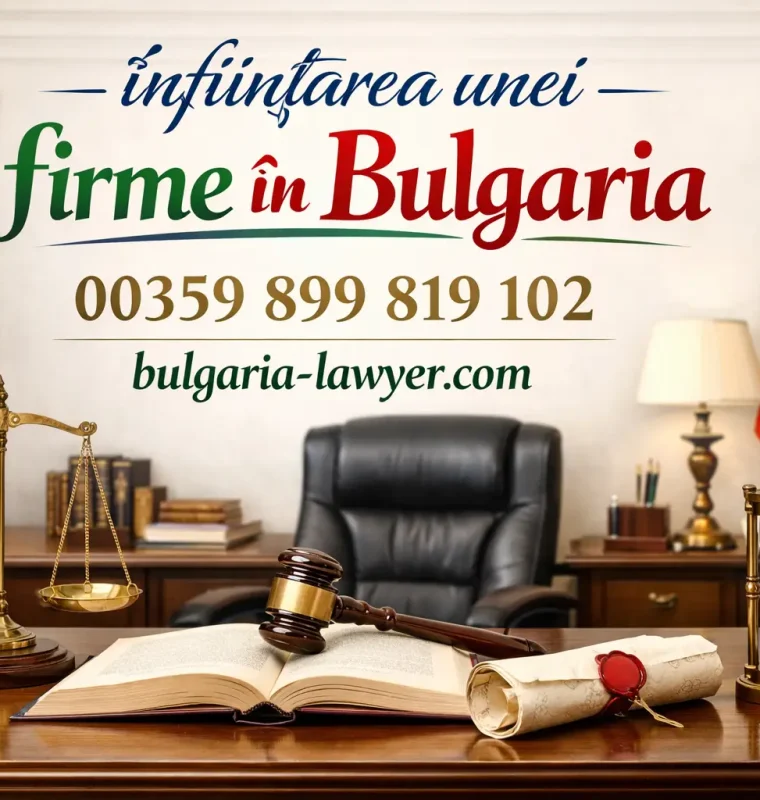 înființarea unei firme în Bulgaria